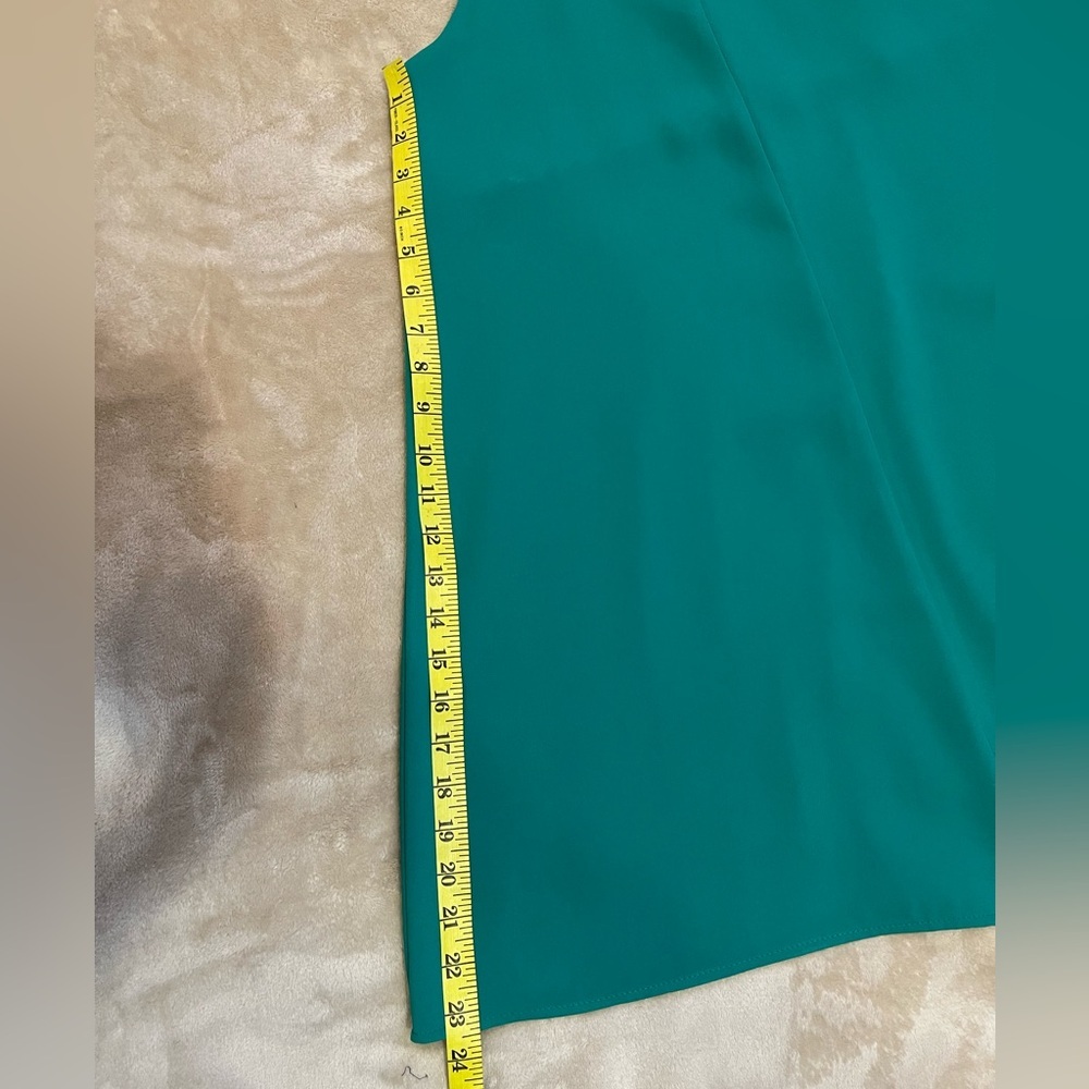Zara Emerald Green Sleeveless Midi Dress size S - Picture 7 of 11